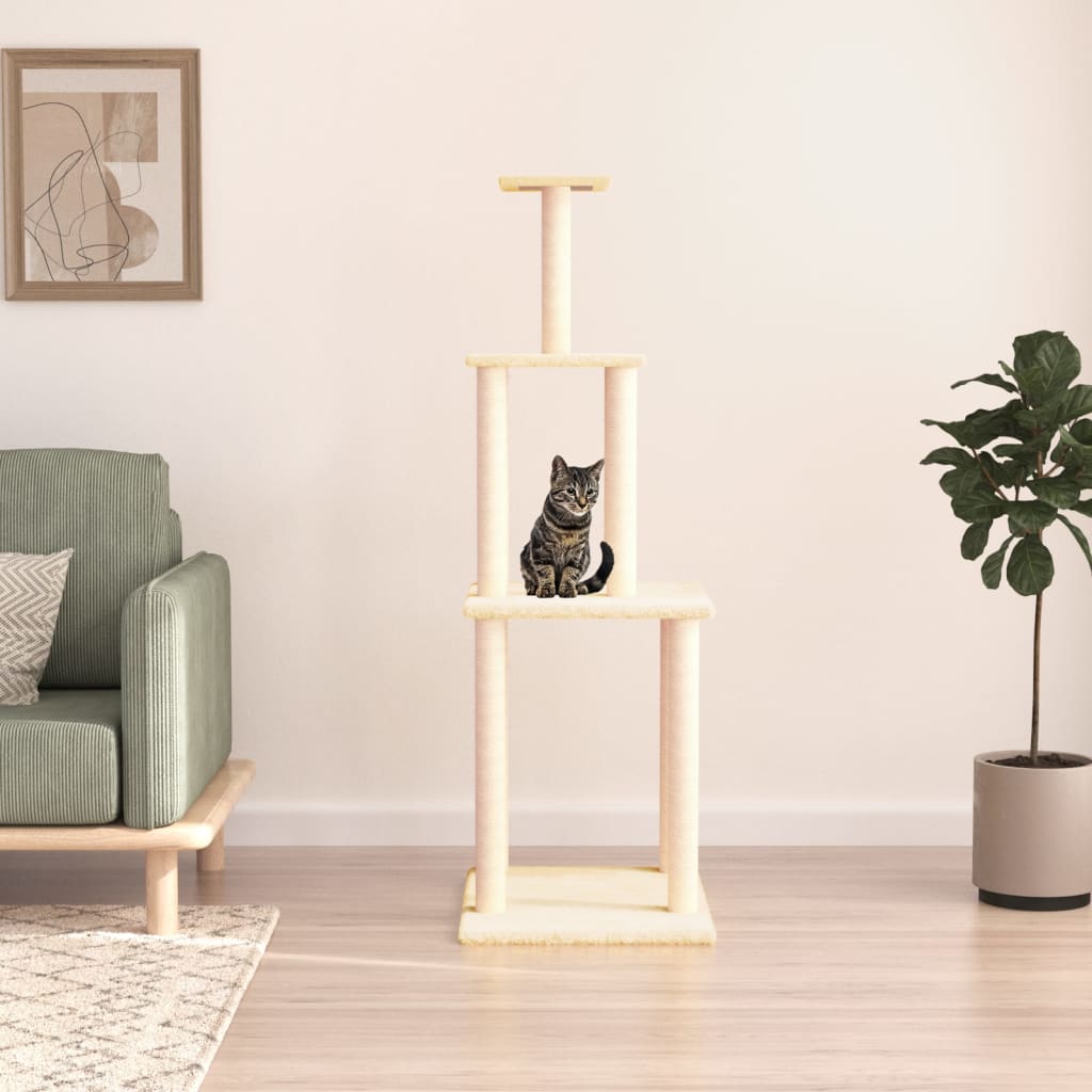Cat Tree With Sisal Scratching Posts 149 Cm