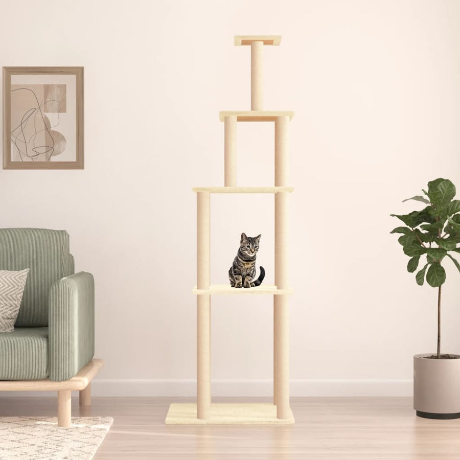 Cat Tree With Sisal Scratching Posts 183 Cm