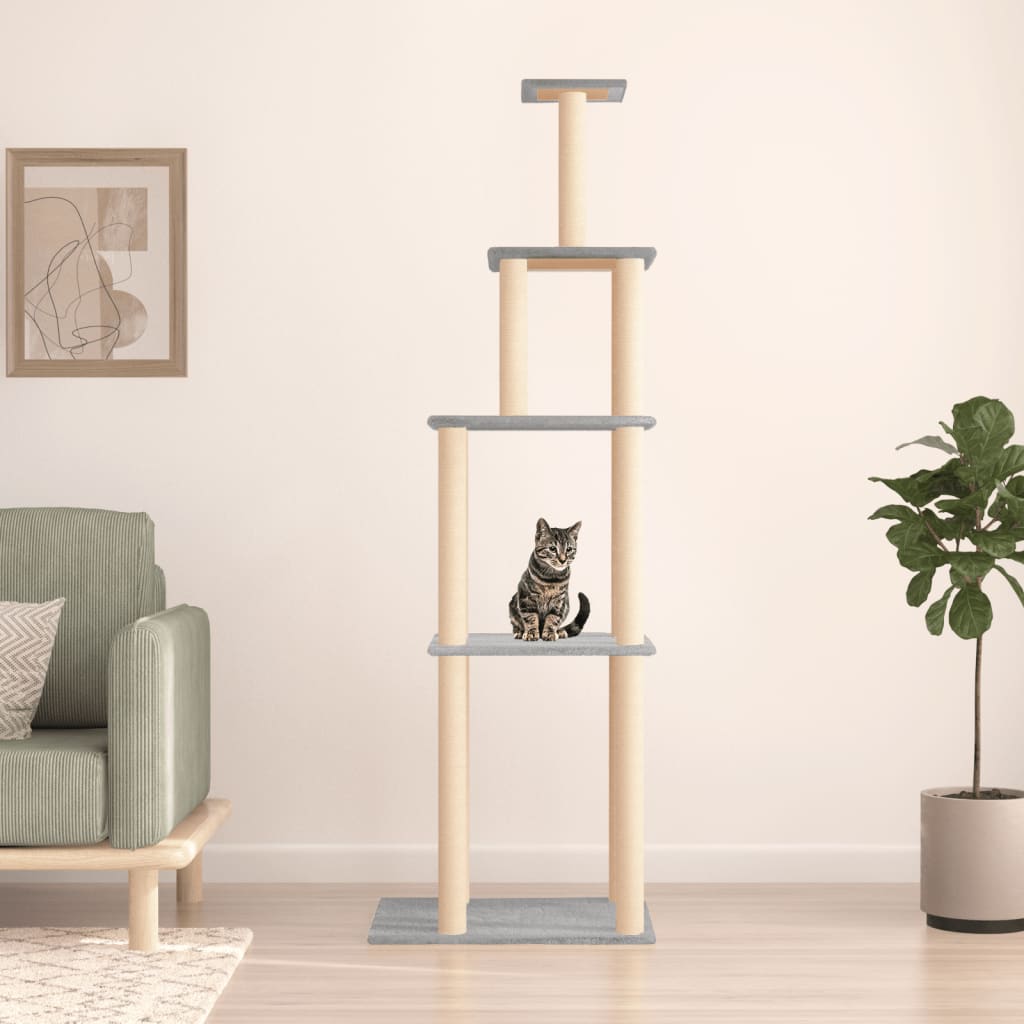 Cat Tree With Sisal Scratching Posts 183 Cm