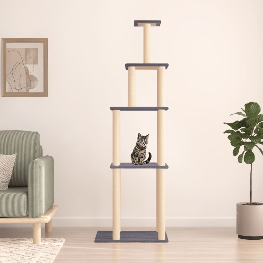 Cat Tree With Sisal Scratching Posts 183 Cm