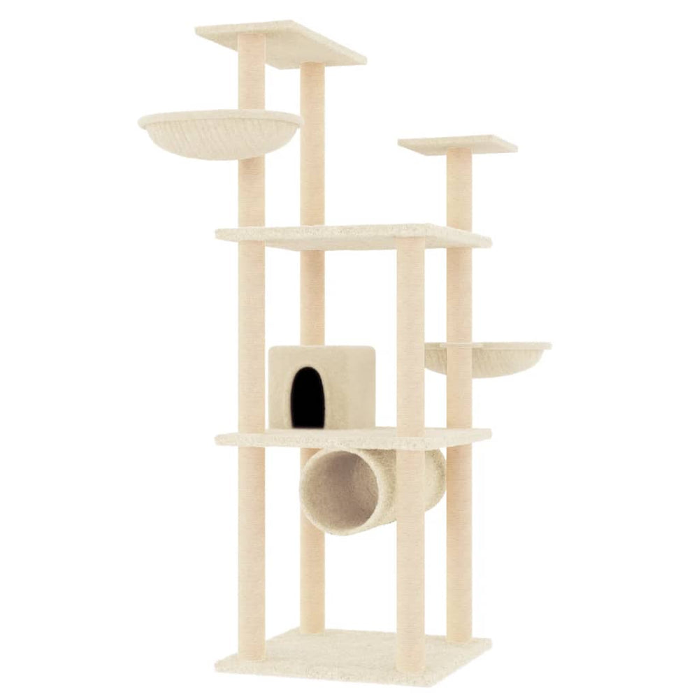 Cat Tree With Sisal Scratching Posts 141 Cm