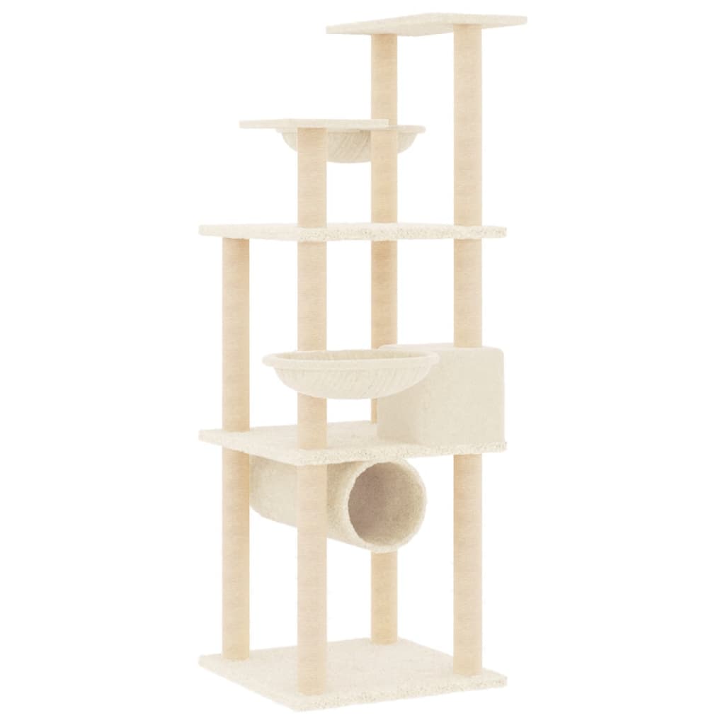 Cat Tree With Sisal Scratching Posts 141 Cm