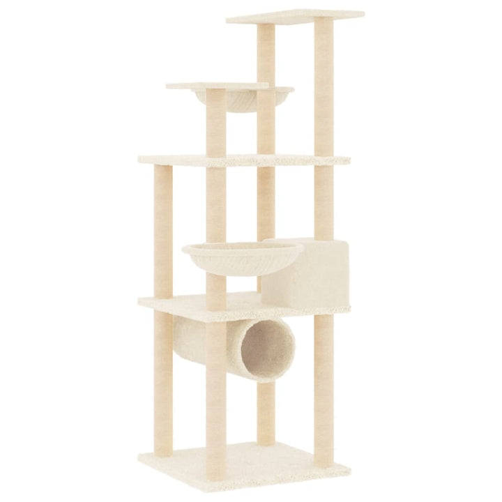 Cat Tree With Sisal Scratching Posts 141 Cm