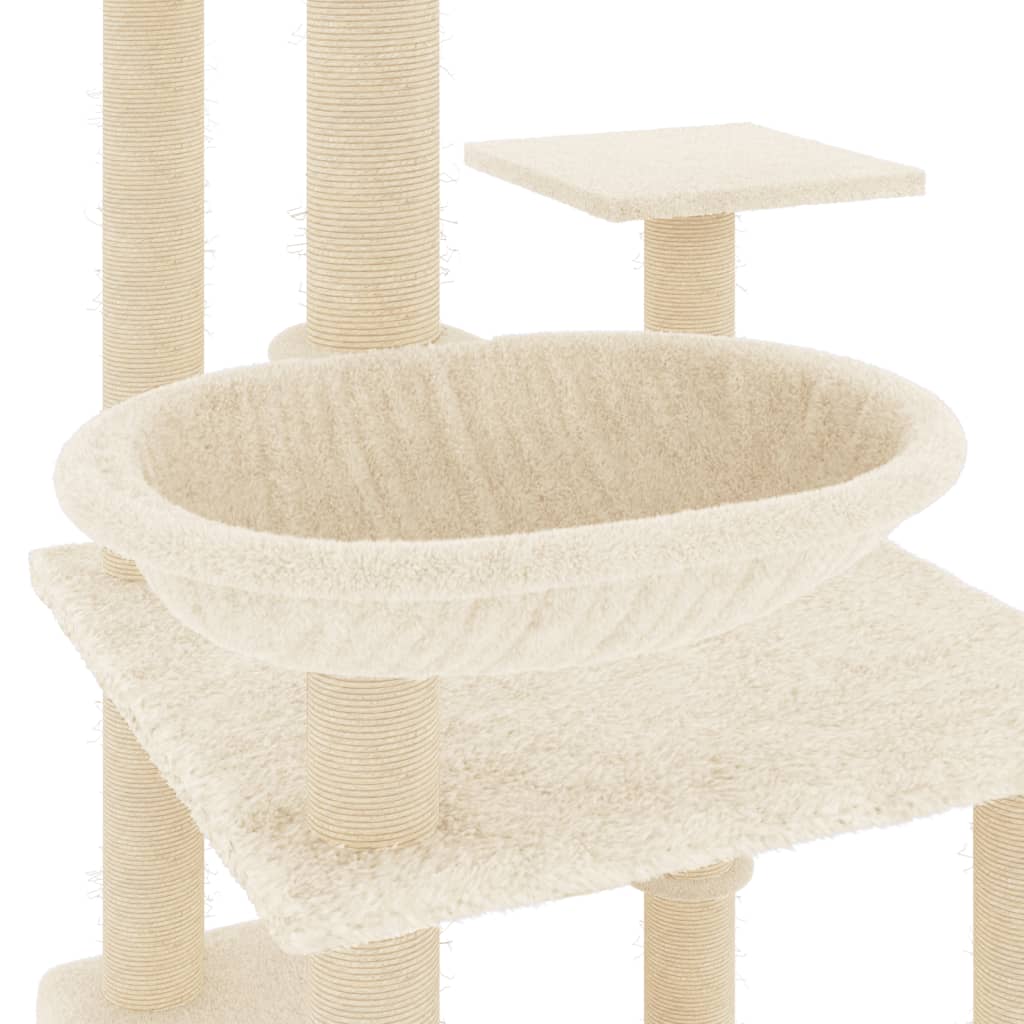 Cat Tree With Sisal Scratching Posts 141 Cm