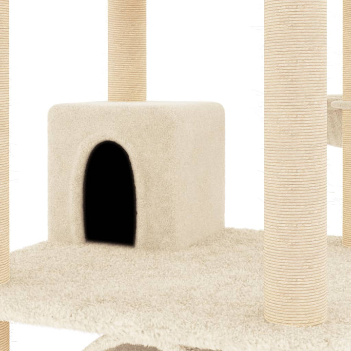 Cat Tree With Sisal Scratching Posts 141 Cm