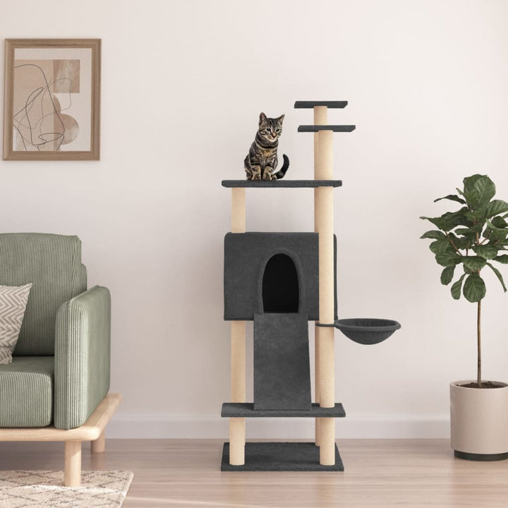 Cat Tree With Sisal Scratching Posts 153 Cm