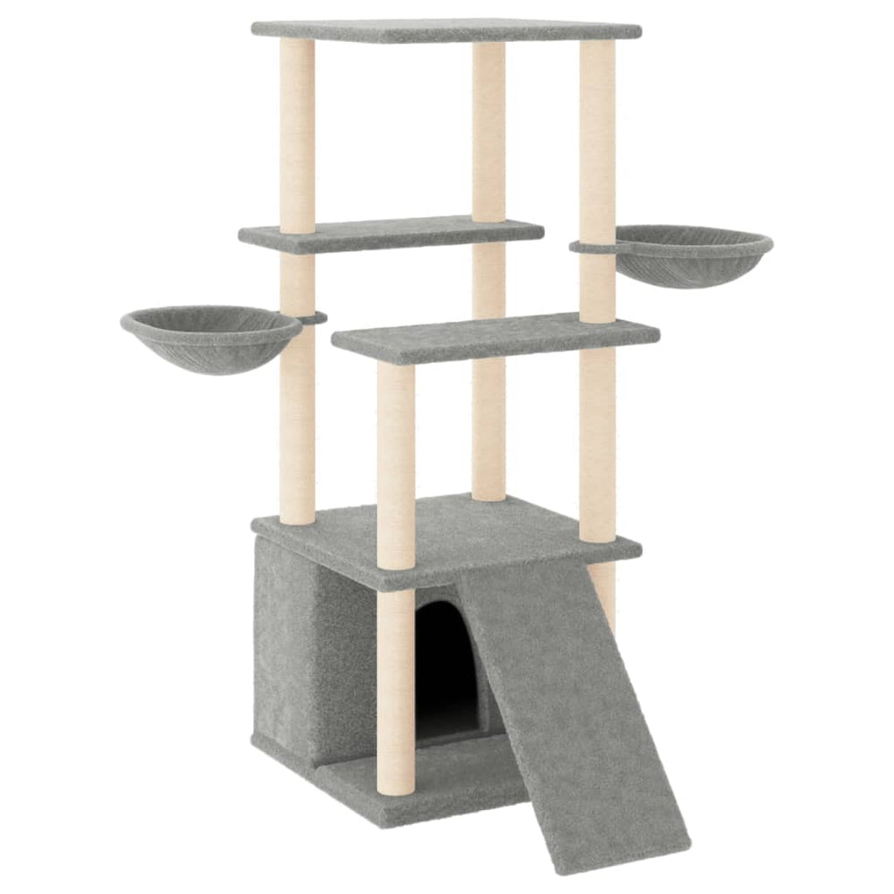 Cat Tree With Sisal Scratching Posts 133 Cm