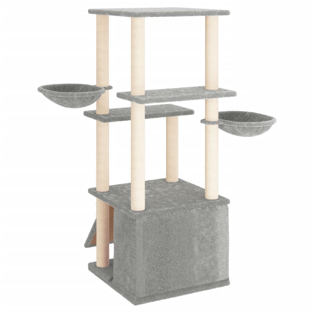 Cat Tree With Sisal Scratching Posts 133 Cm