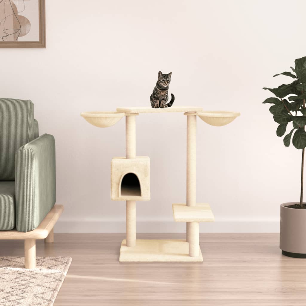Cat Tree With Scratching Posts 82 Cm