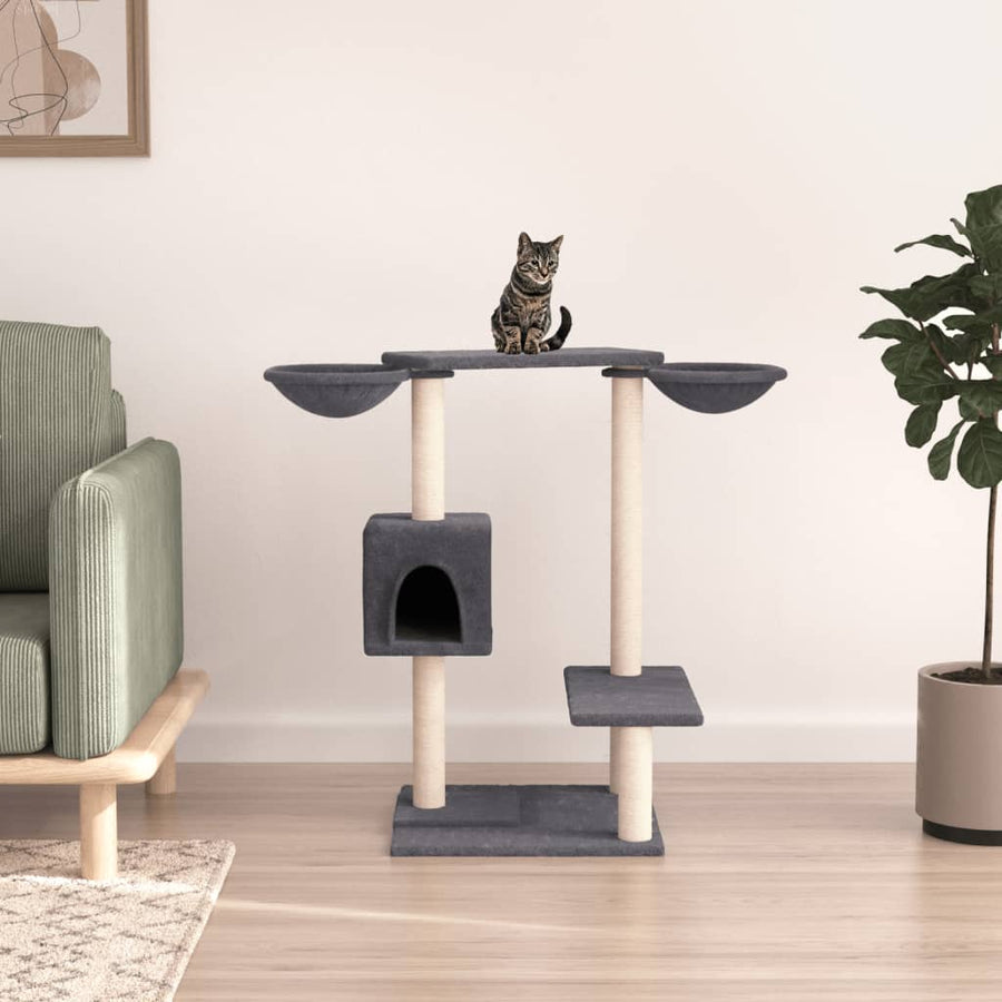 Cat Tree With Scratching Posts 82 Cm