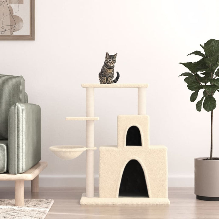 Cat Tree With Sisal Scratching Posts 83 Cm