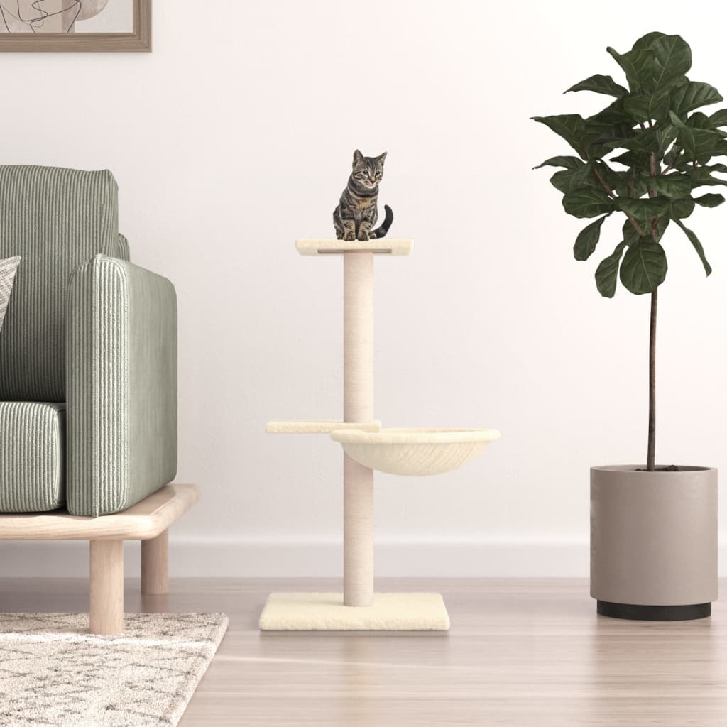 Cat Tree With Sisal Scratching Posts 72 Cm