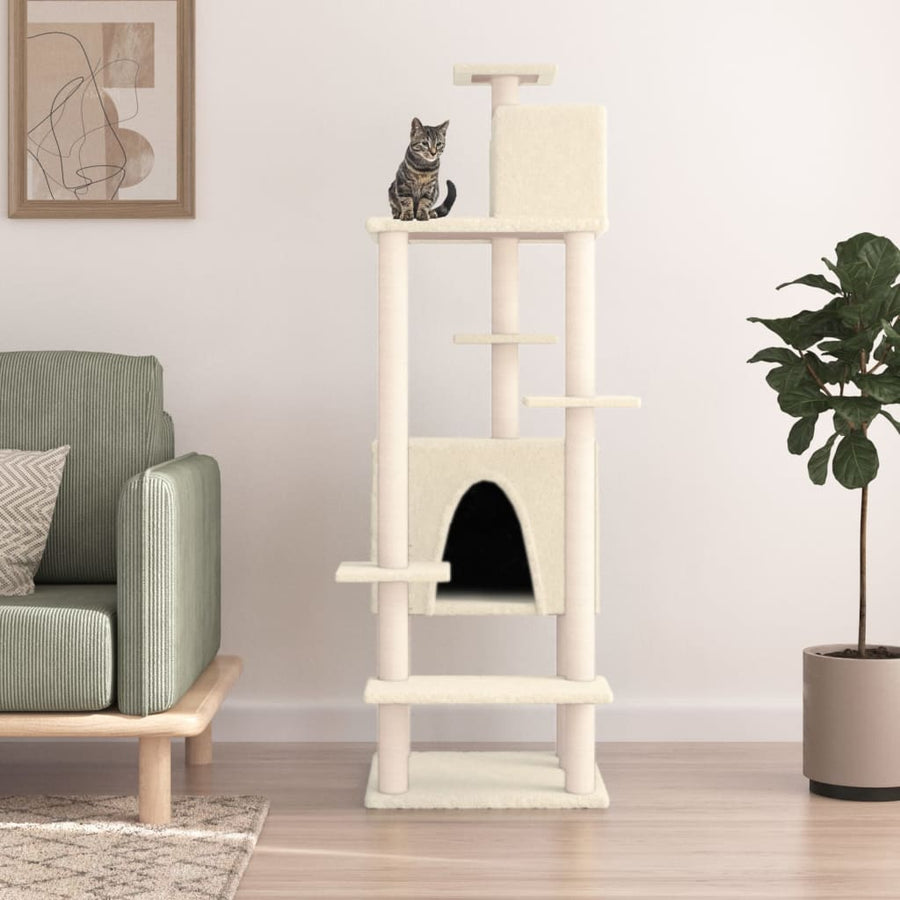 Cat Tree With Sisal Scratching Posts 154 Cm