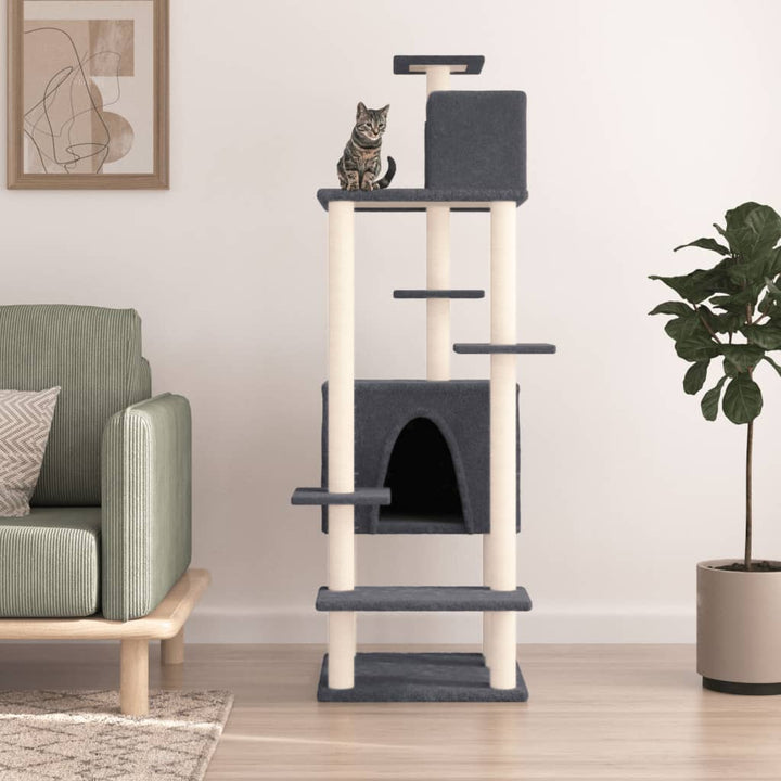 Cat Tree With Sisal Scratching Posts 154 Cm