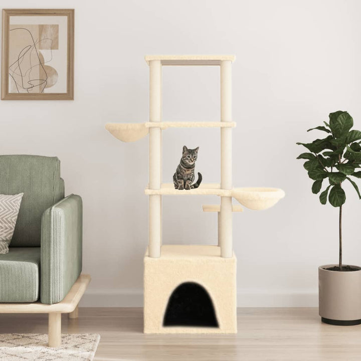 Cat Tree With Sisal Scratching Posts 147 Cm