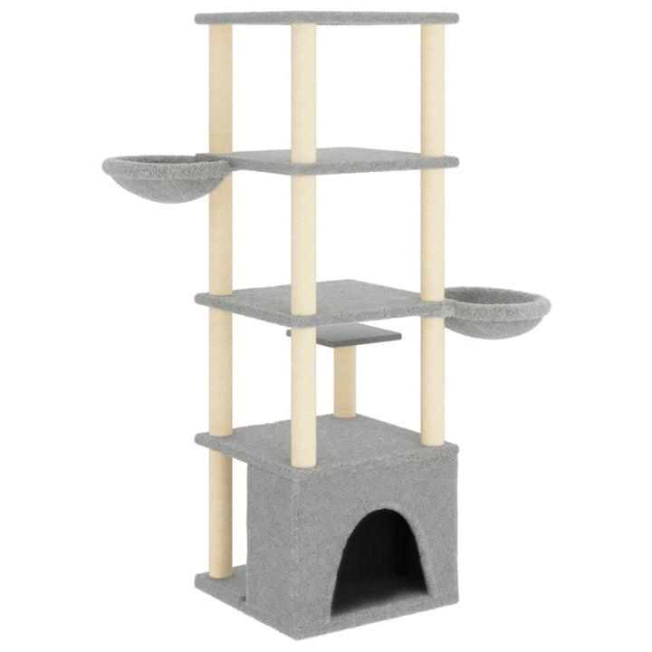 Cat Tree With Sisal Scratching Posts 147 Cm