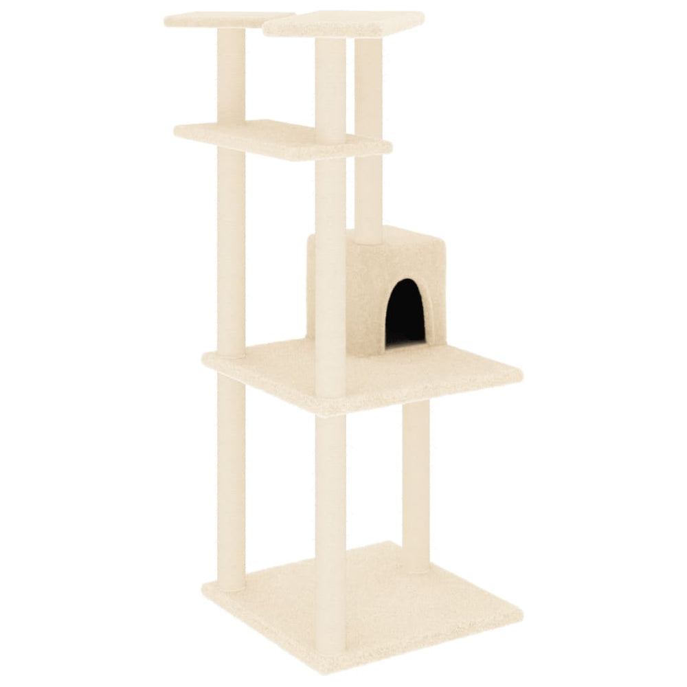 Cat Tree With Sisal Scratching Posts 123 Cm
