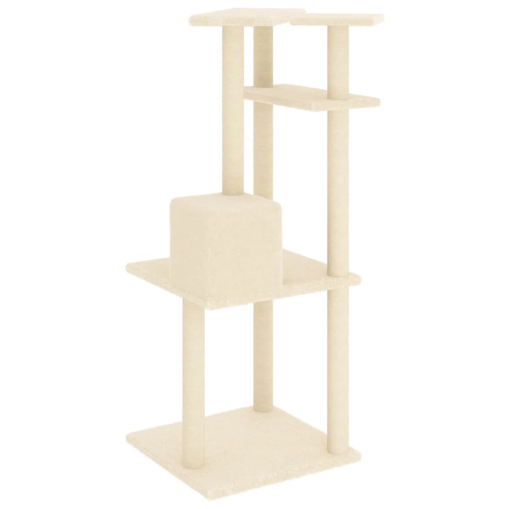 Cat Tree With Sisal Scratching Posts 123 Cm