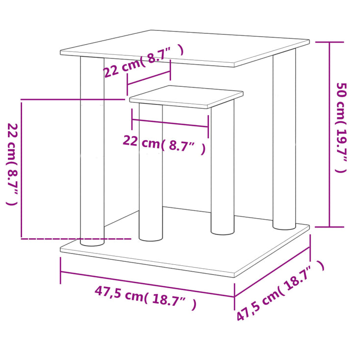 Cat Scratching Posts With Platforms 50 Cm