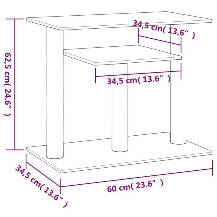 Cat Scratching Posts With Platforms 62.5 Cm