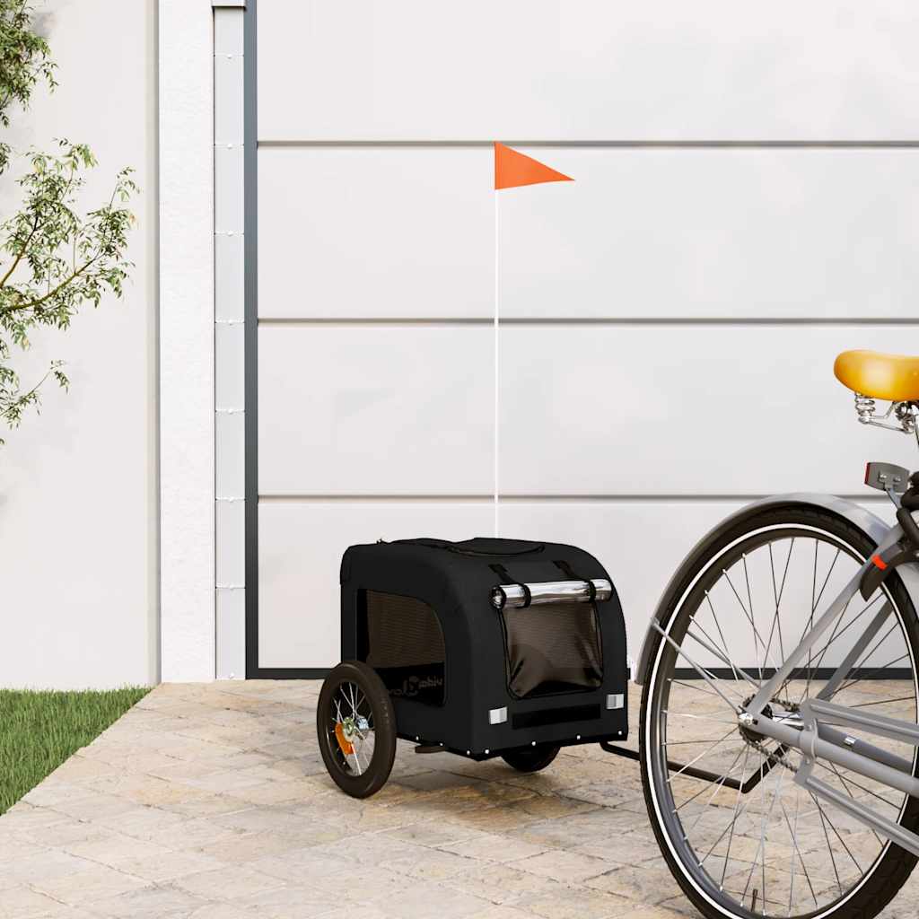 Pet Bike Trailer And Grey Oxford Fabric And Iron