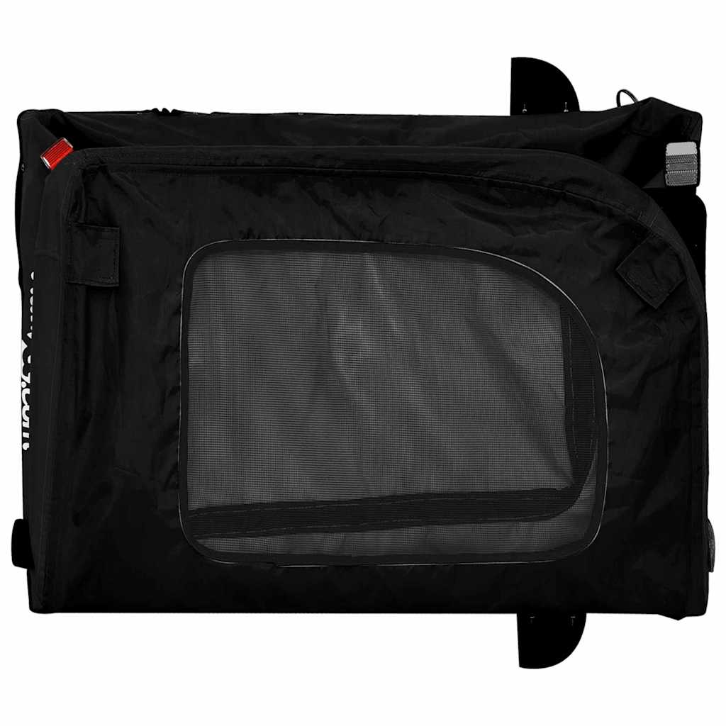 Pet Bike Trailer With Storage Black 124.5 X 63.5 X 53 Cm