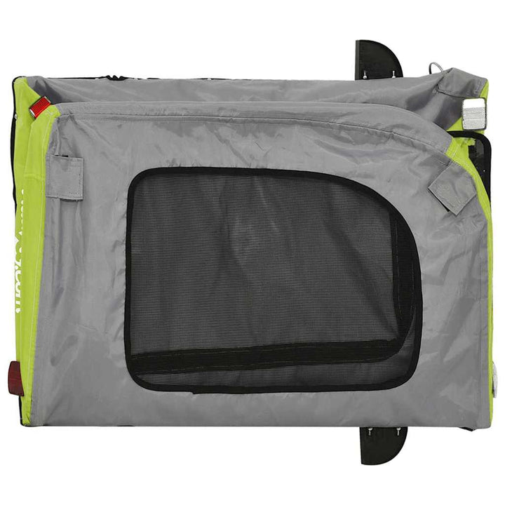 Pet Bike Trailer Green And Grey 124.5 X 63.5 X 53 Cm