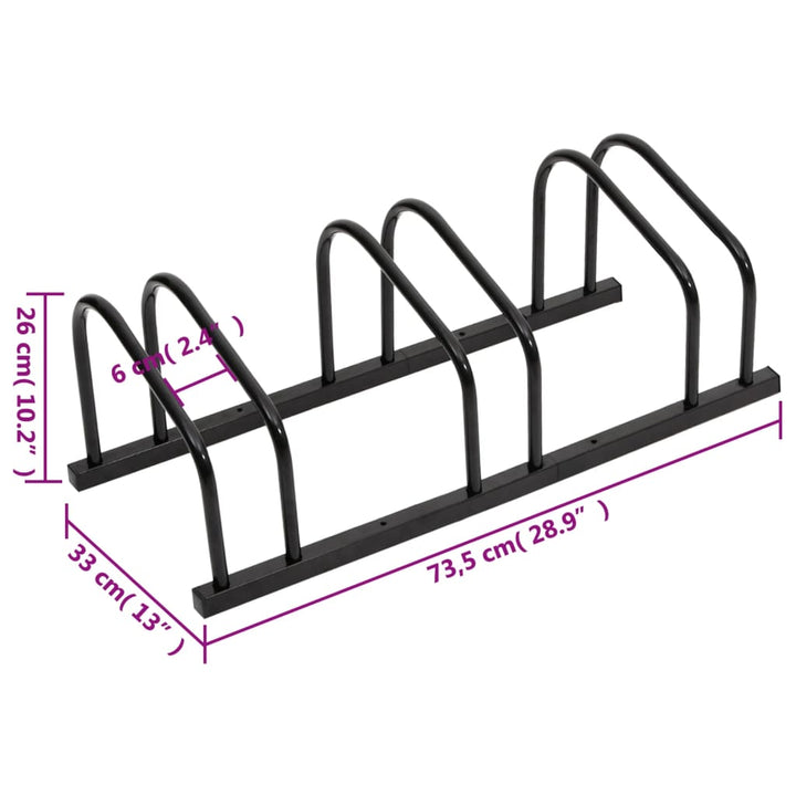 Bike Rack For 3 Bikes Steel