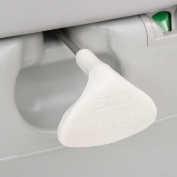 Portable Camping Toilet Grey And White 22+12 L Hdpe