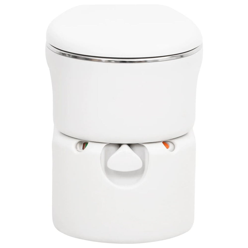 Integrated Camping Toilet White 24+17 L Hdpe&