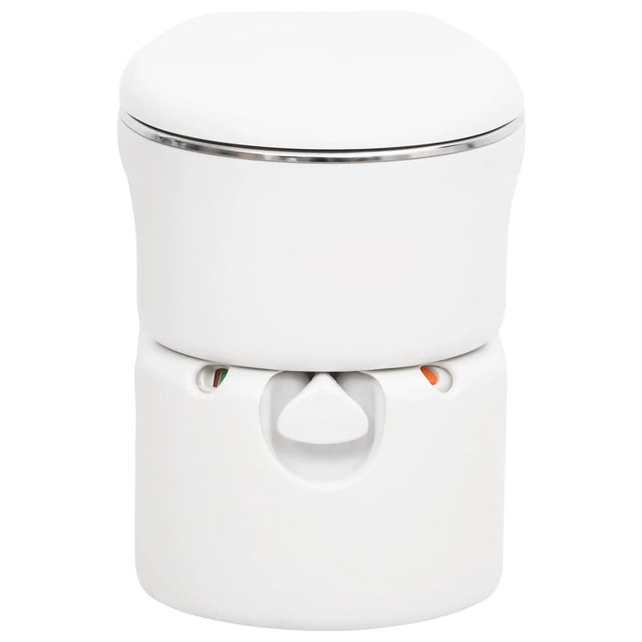 Integrated Camping Toilet White 24+17 L Hdpe&