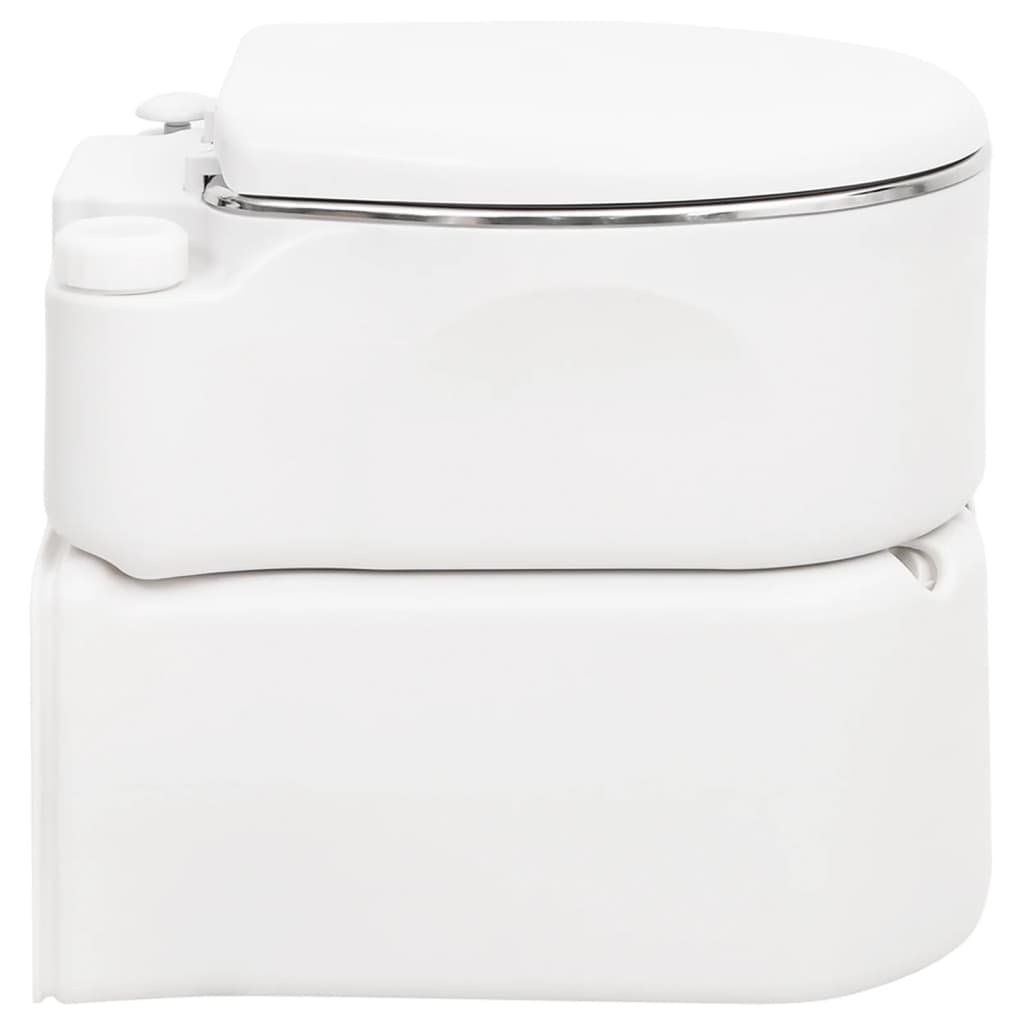 Integrated Camping Toilet White 24+17 L Hdpe&