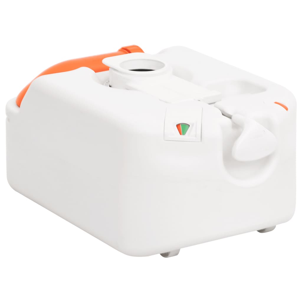 Integrated Camping Toilet White 24+17 L Hdpe&