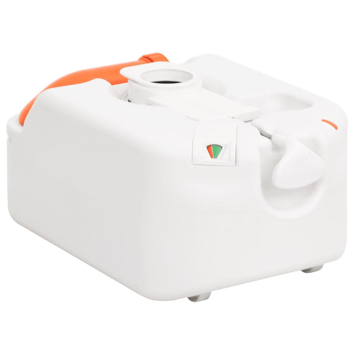 Integrated Camping Toilet White 24+17 L Hdpe&
