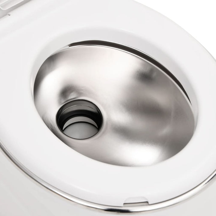 Integrated Camping Toilet White 24+17 L Hdpe&