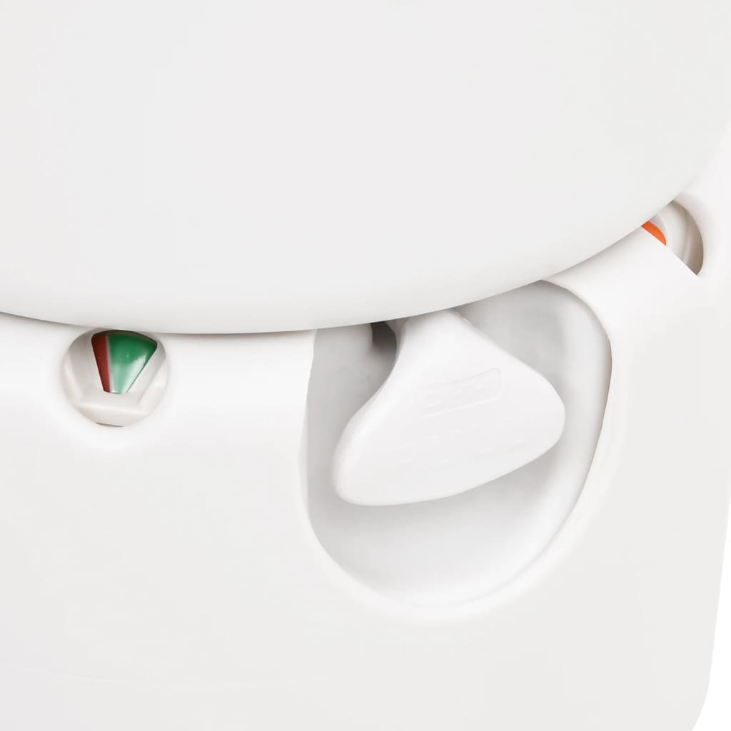 Integrated Camping Toilet White 24+17 L Hdpe&