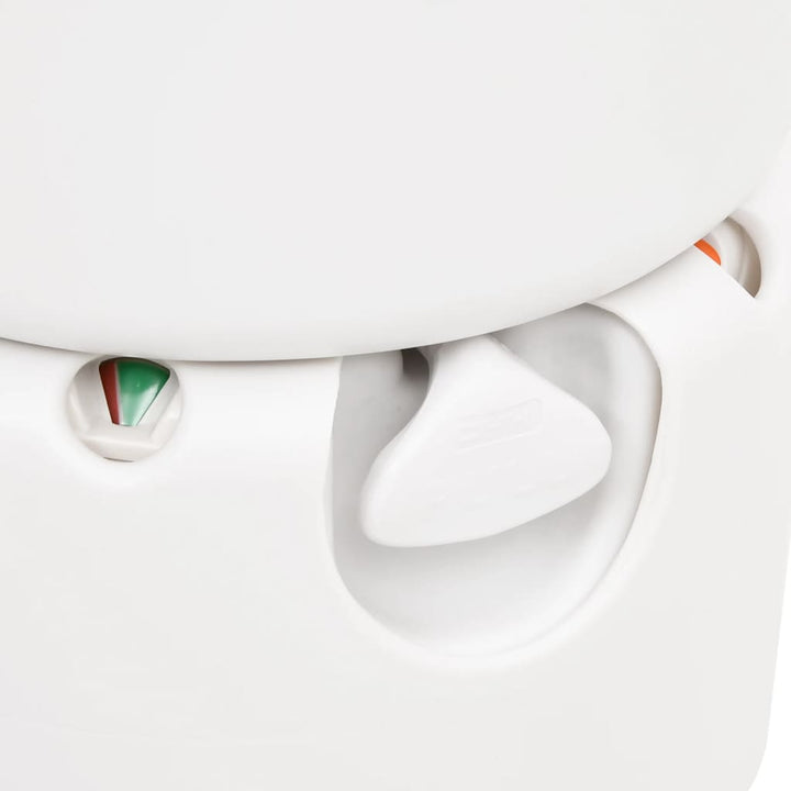 Integrated Camping Toilet White 24+17 L Hdpe&