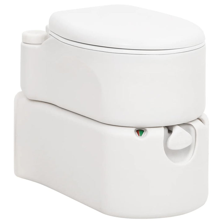 Integrated Camping Toilet White 24+17 L Hdpe&