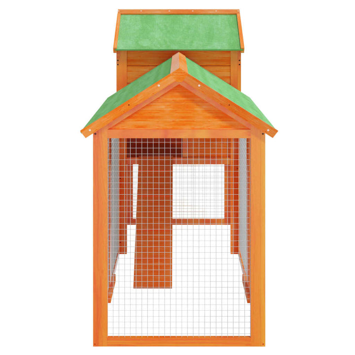 Chicken Coop 193X65X117 Cm Solid Wood Pine