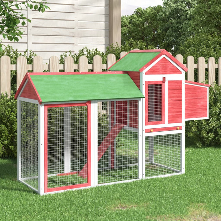 Chicken Coop 193X65X117 Cm Solid Wood Pine