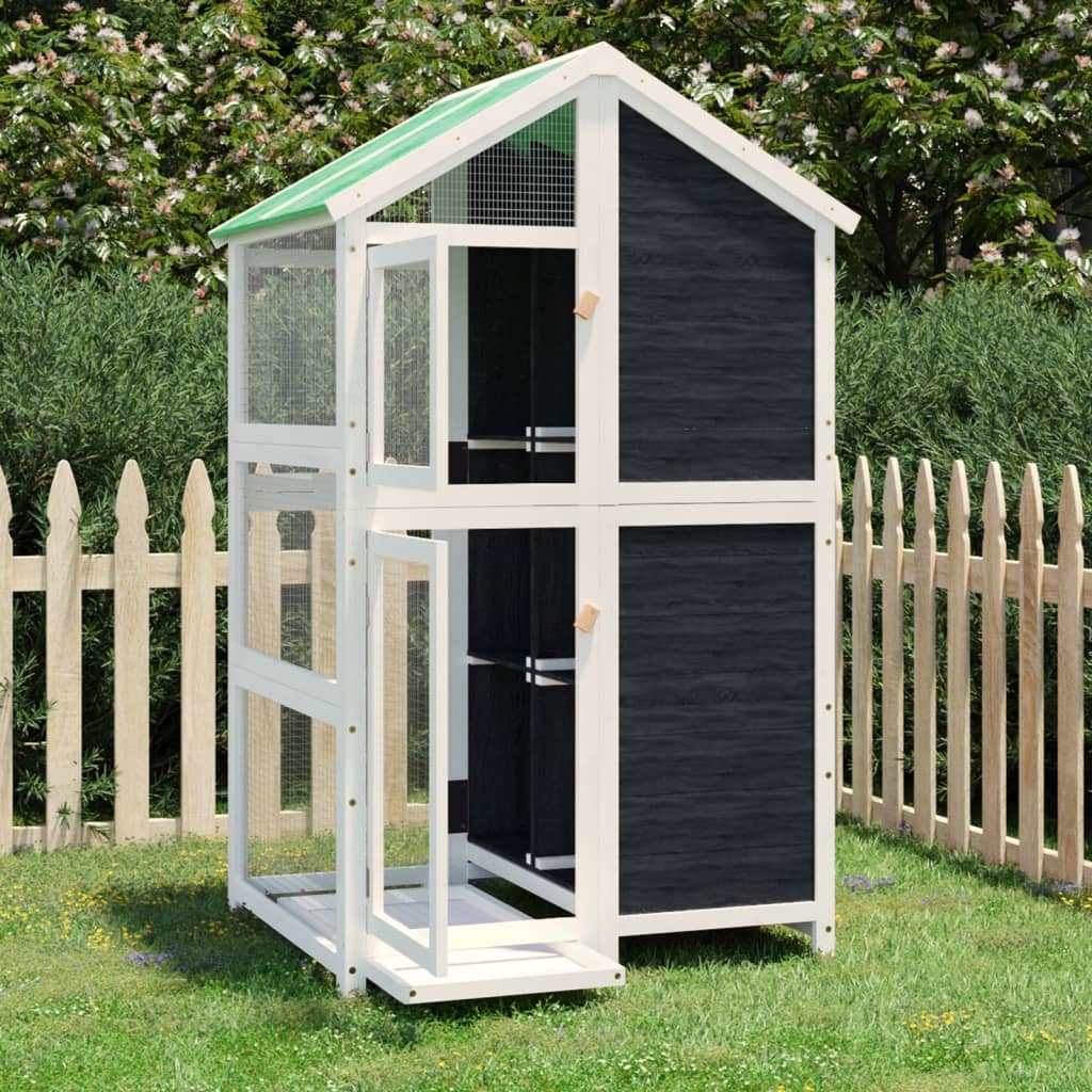 Bird House 97X81X152 Cm Solid Wood Pine