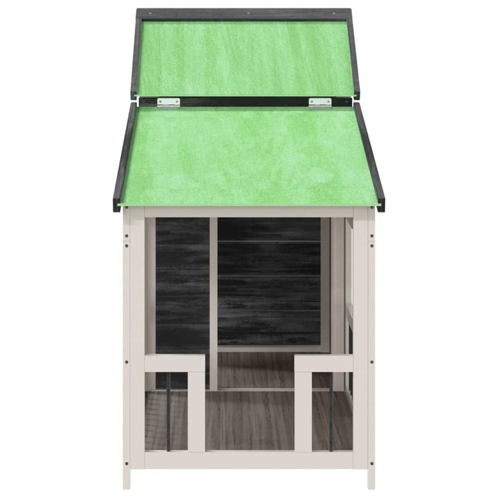 Dog Kennel 143X60.5X109 Cm Solid Wood Pine