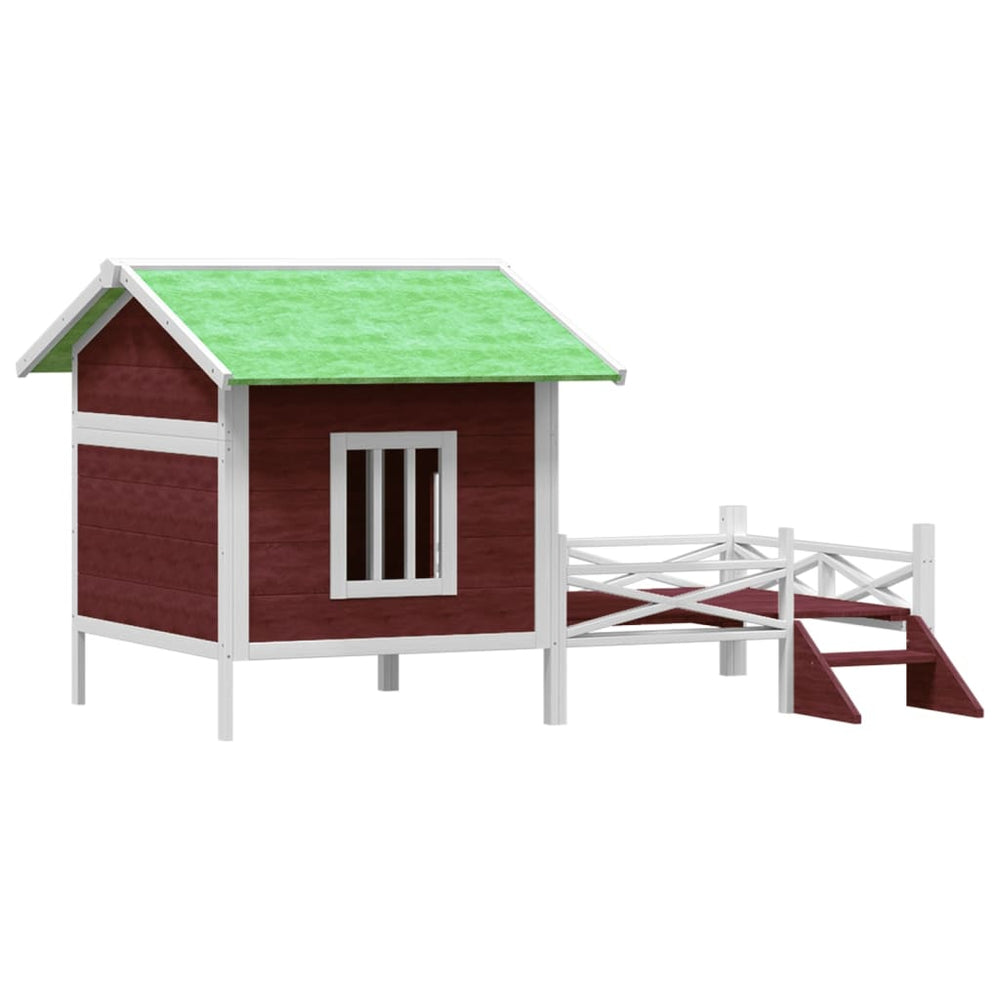 Dog Kennel 159X120X88.5 Cm Solid Wood Pine