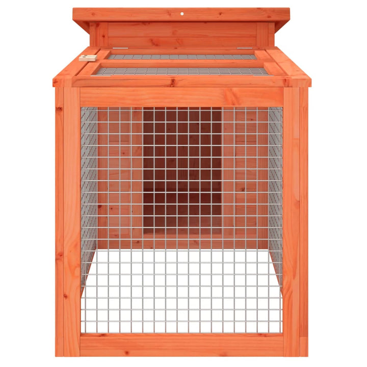 Rabbit Hutch 100.5X54X55 Cm Solid Wood Pine