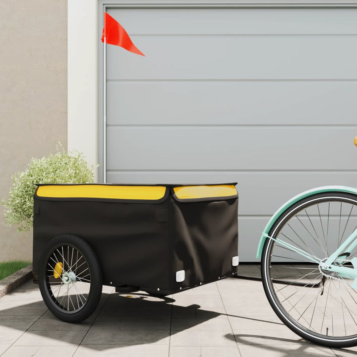 Bike Trailer Black And 45 Kg Iron