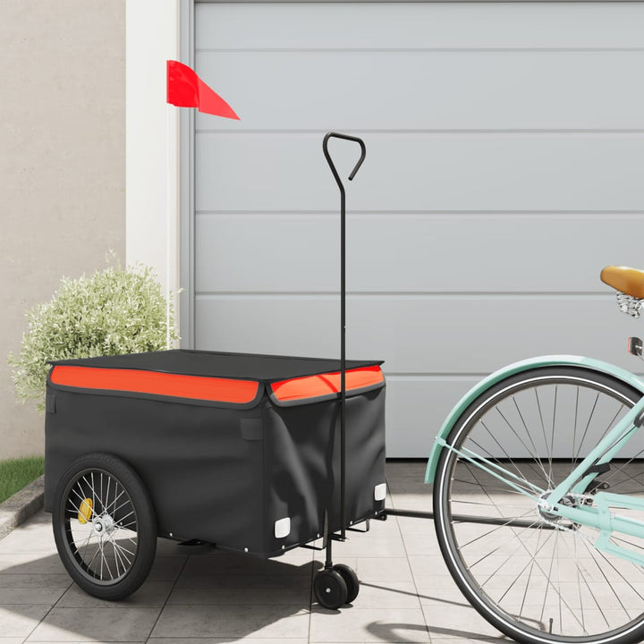 Bike Trailer Black And 45 Kg Iron