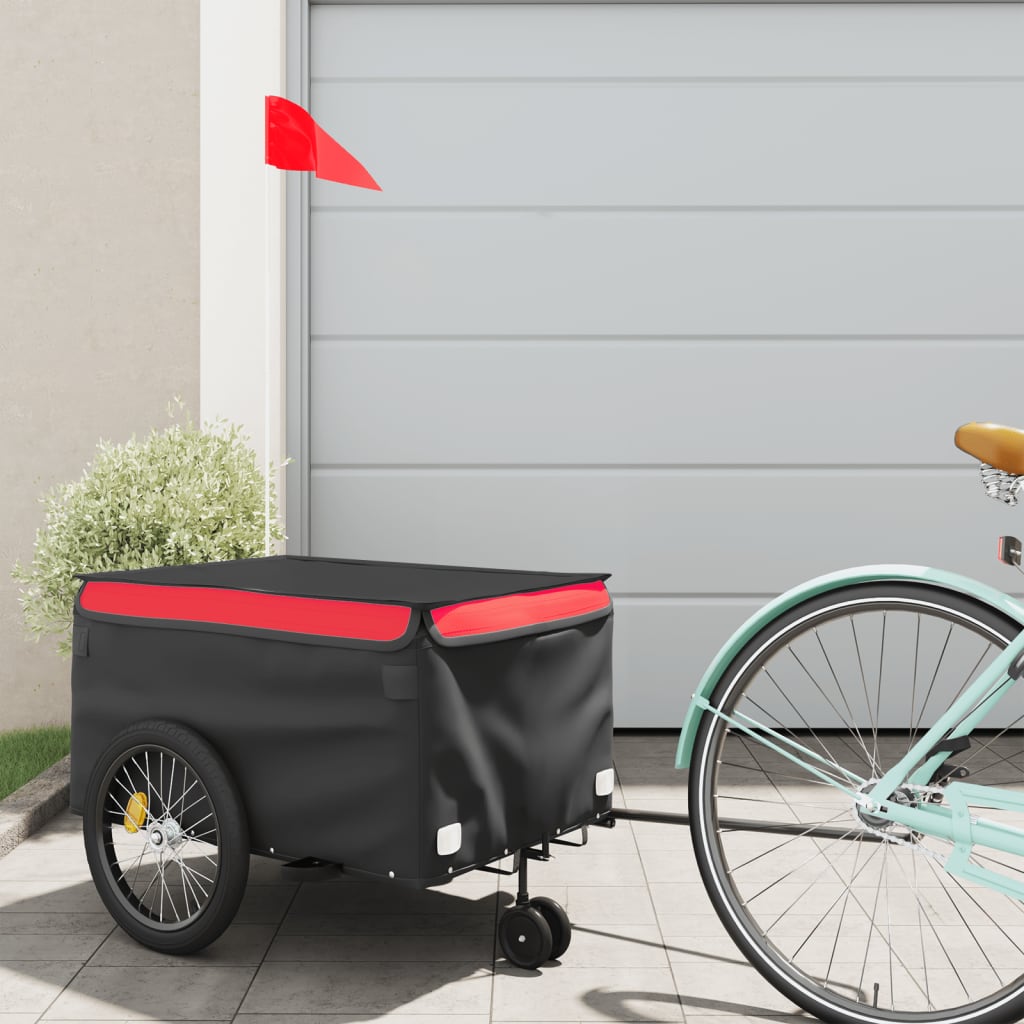 Bike Trailer Black And 45 Kg Iron