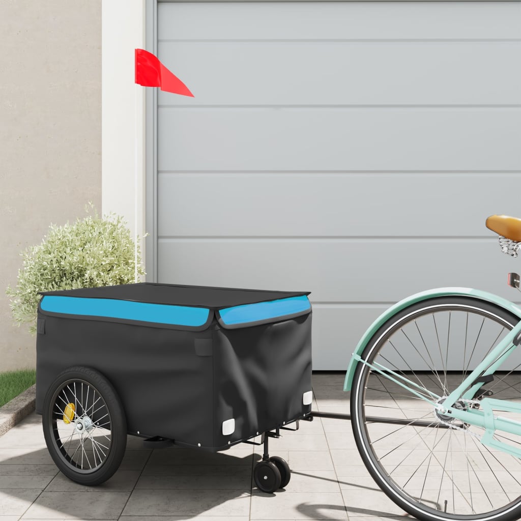 Bike Trailer Black And 45 Kg Iron