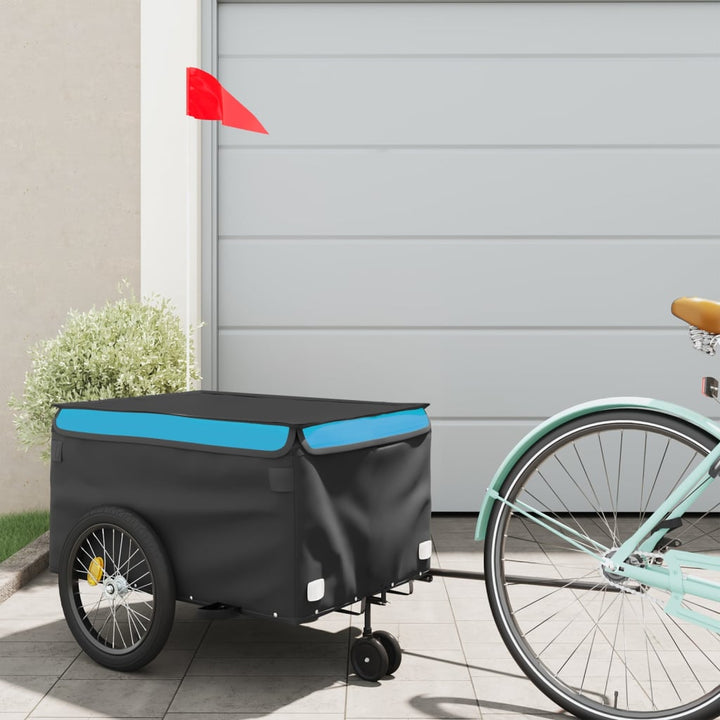 Bike Trailer Black And 45 Kg Iron