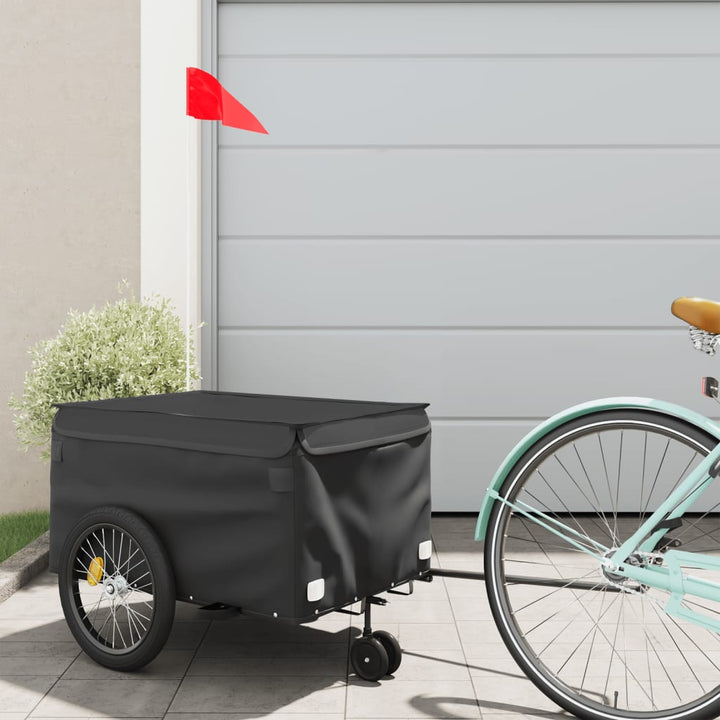 Bike Trailer Black And 45 Kg Iron